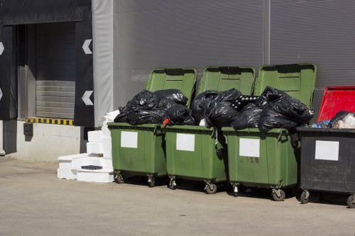 Professional waste clearance team at work in Hoxton
