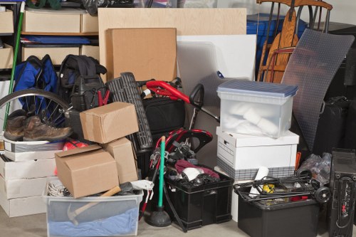Professional team handling furniture removal